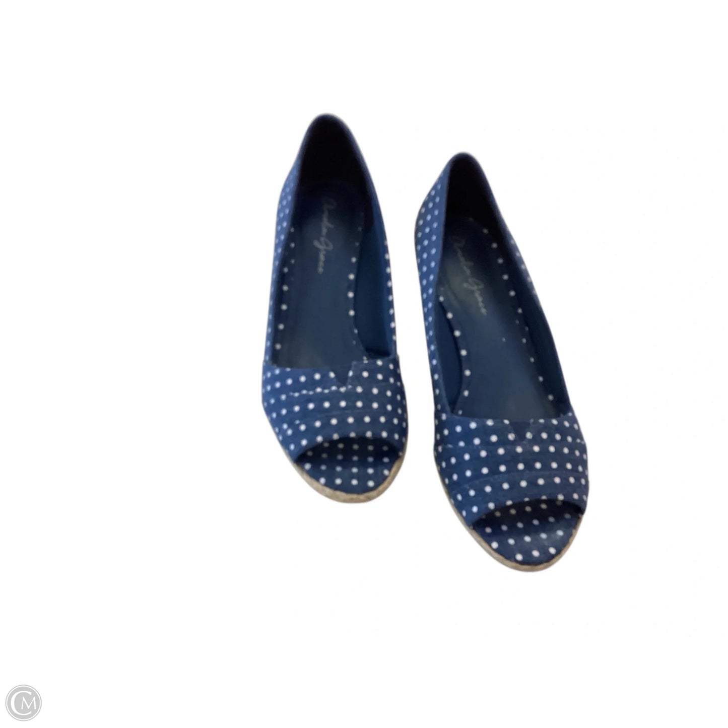 Shoes Heels Wedge By Clothes Mentor In Polkadot Pattern, Size: 8