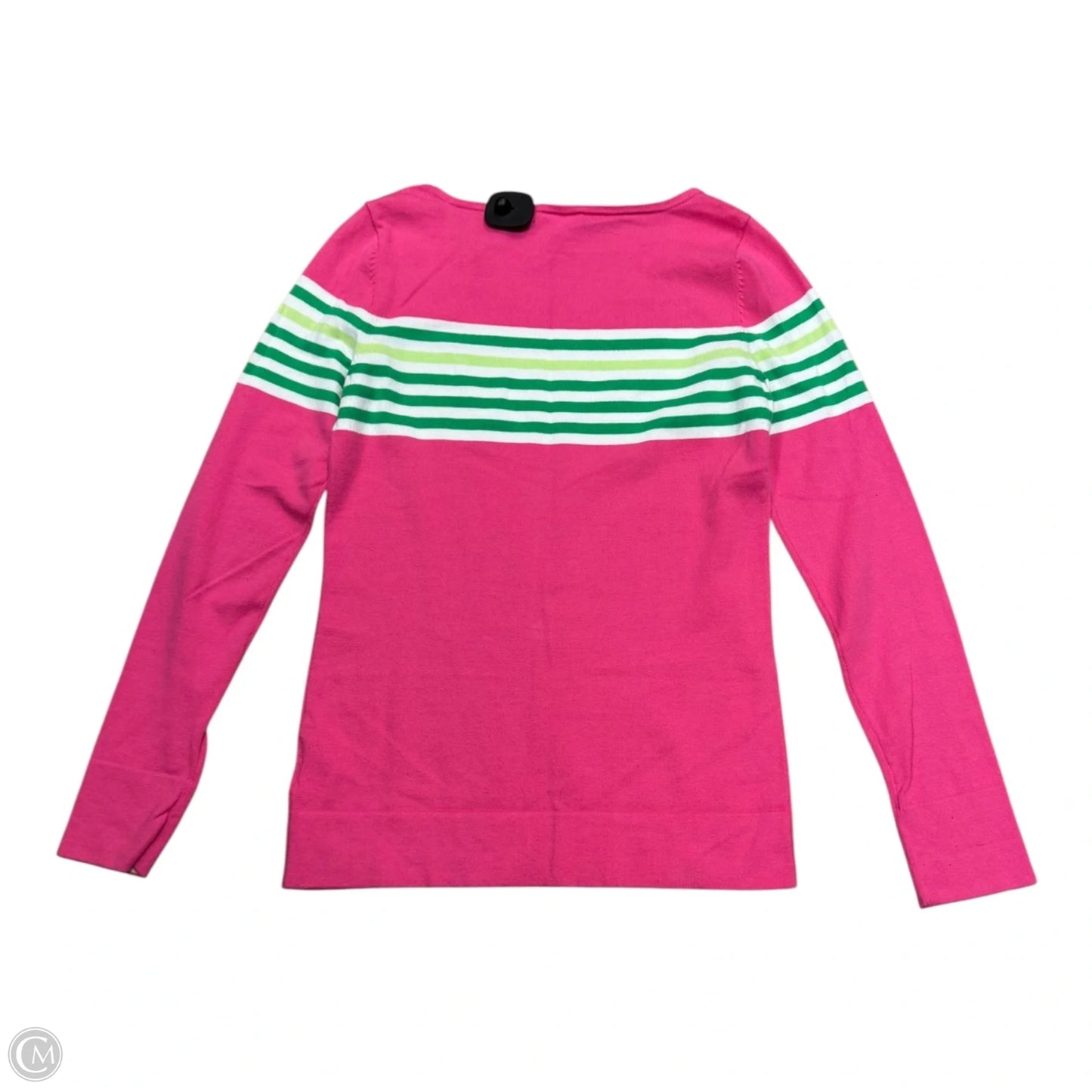 Sweater Designer By Lilly Pulitzer In Green & Pink, Size: L