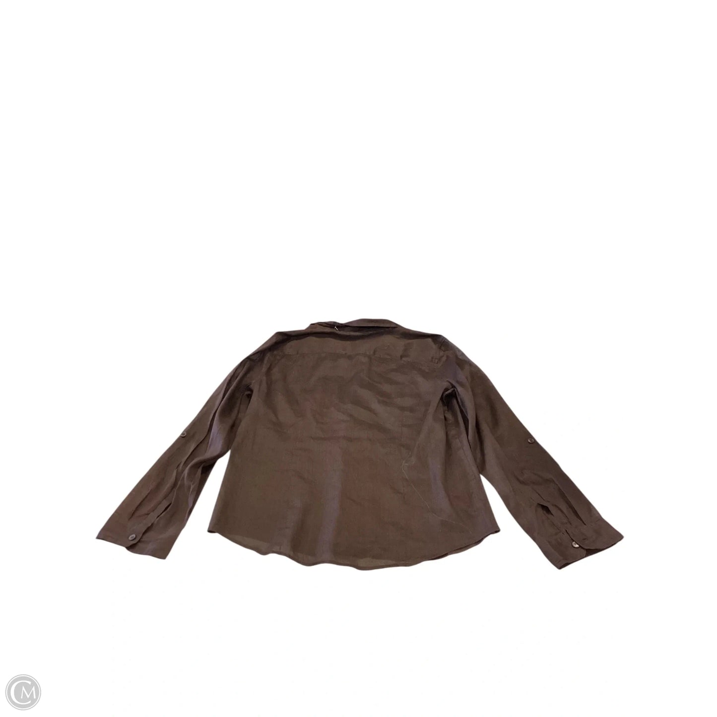 Top Long Sleeve By Chicos In Brown, Size: M
