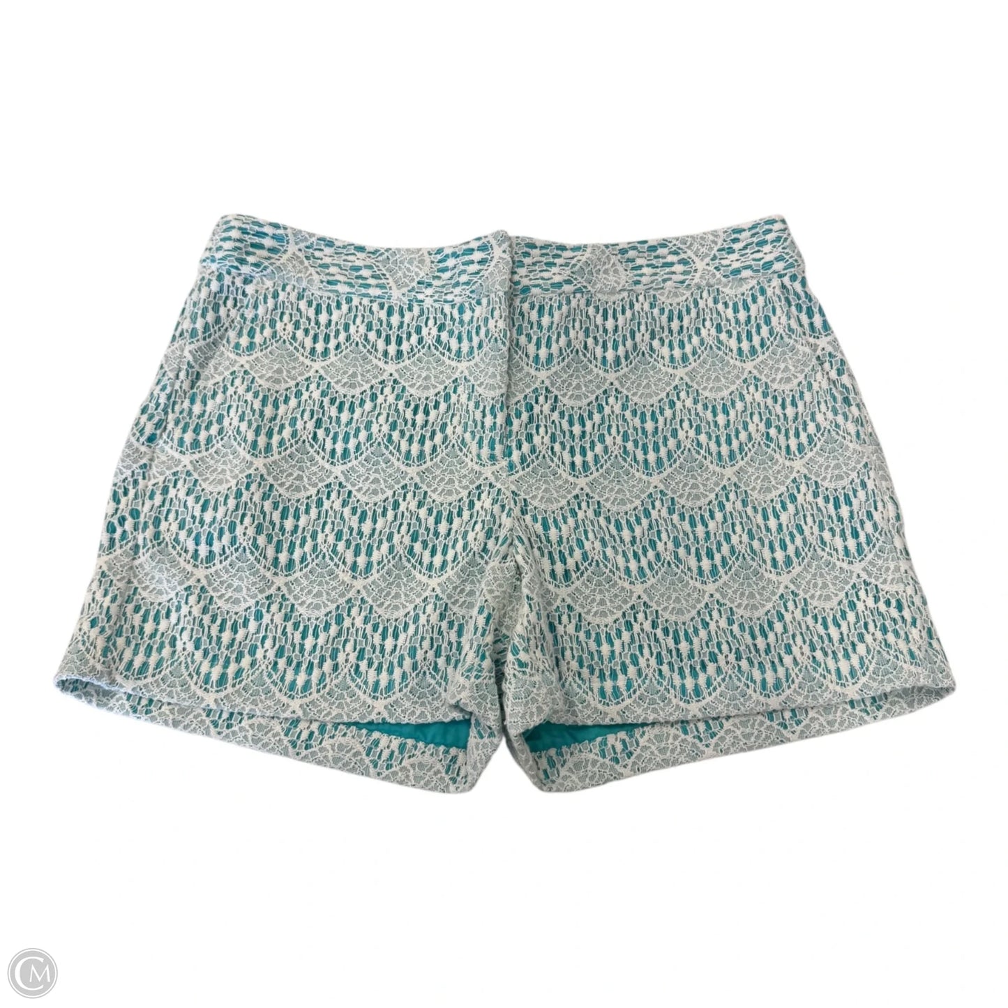 Shorts By Ann Taylor In Green & White, Size: 6