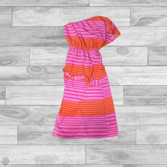 Dress Casual Maxi By Mudpie In Orange & Pink, Size: L