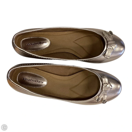 Shoes Flats By Cloudwalkers In Gold, Size: 8.5