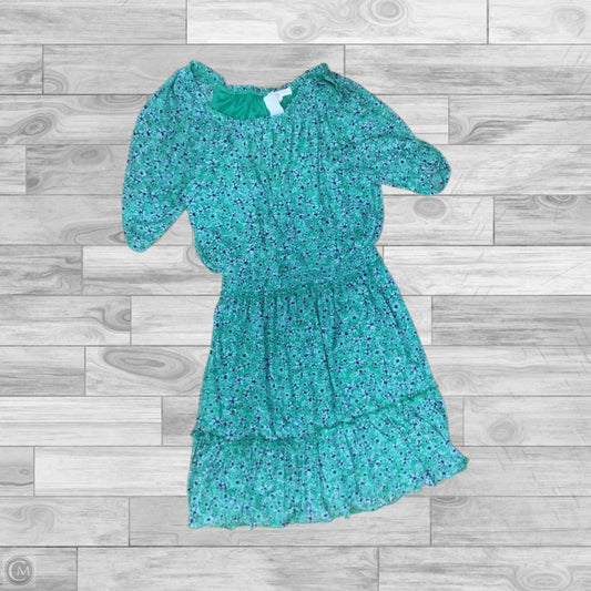 Dress Casual Short By Clothes Mentor In Blue & Green, Size: L