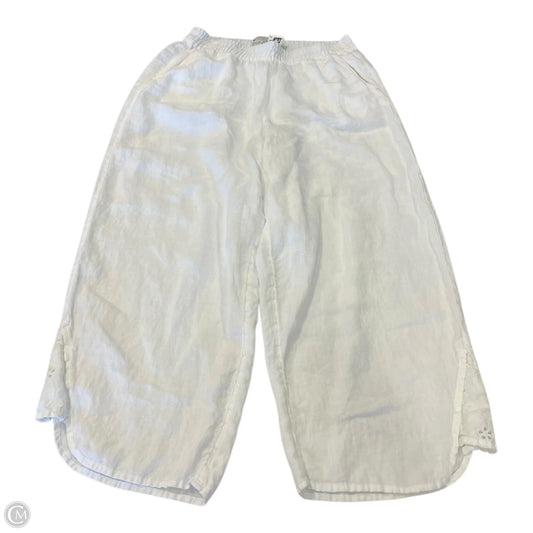 Pants Linen By Rachel Zoe In White, Size: L