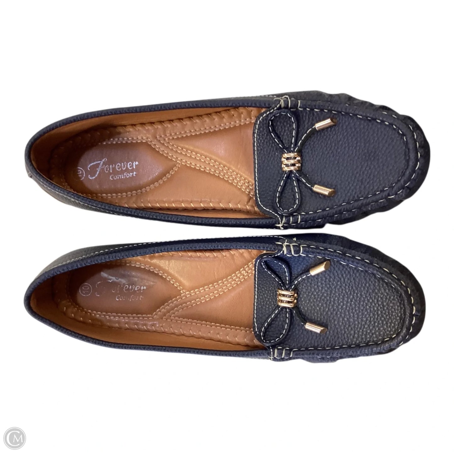 Shoes Flats By Forever In Navy, Size: 10