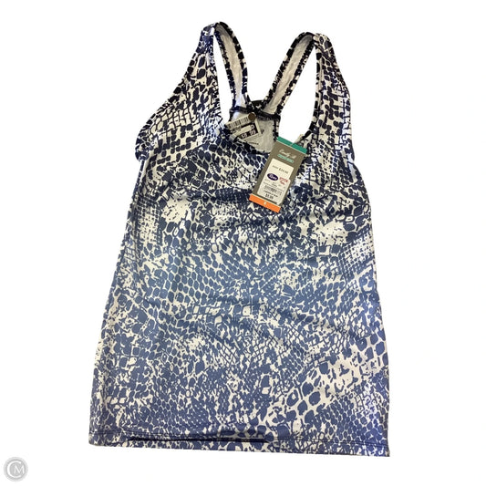 Athletic Tank Top By Clothes Mentor In Blue & White, Size: S