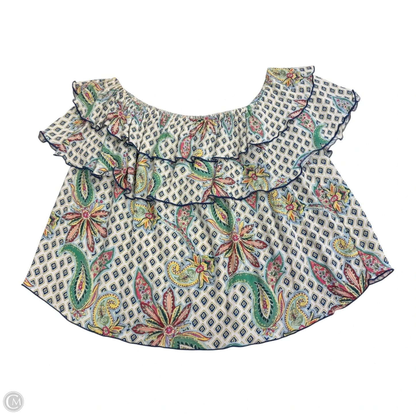 Top Sleeveless By Zara In Floral Print, Size: S