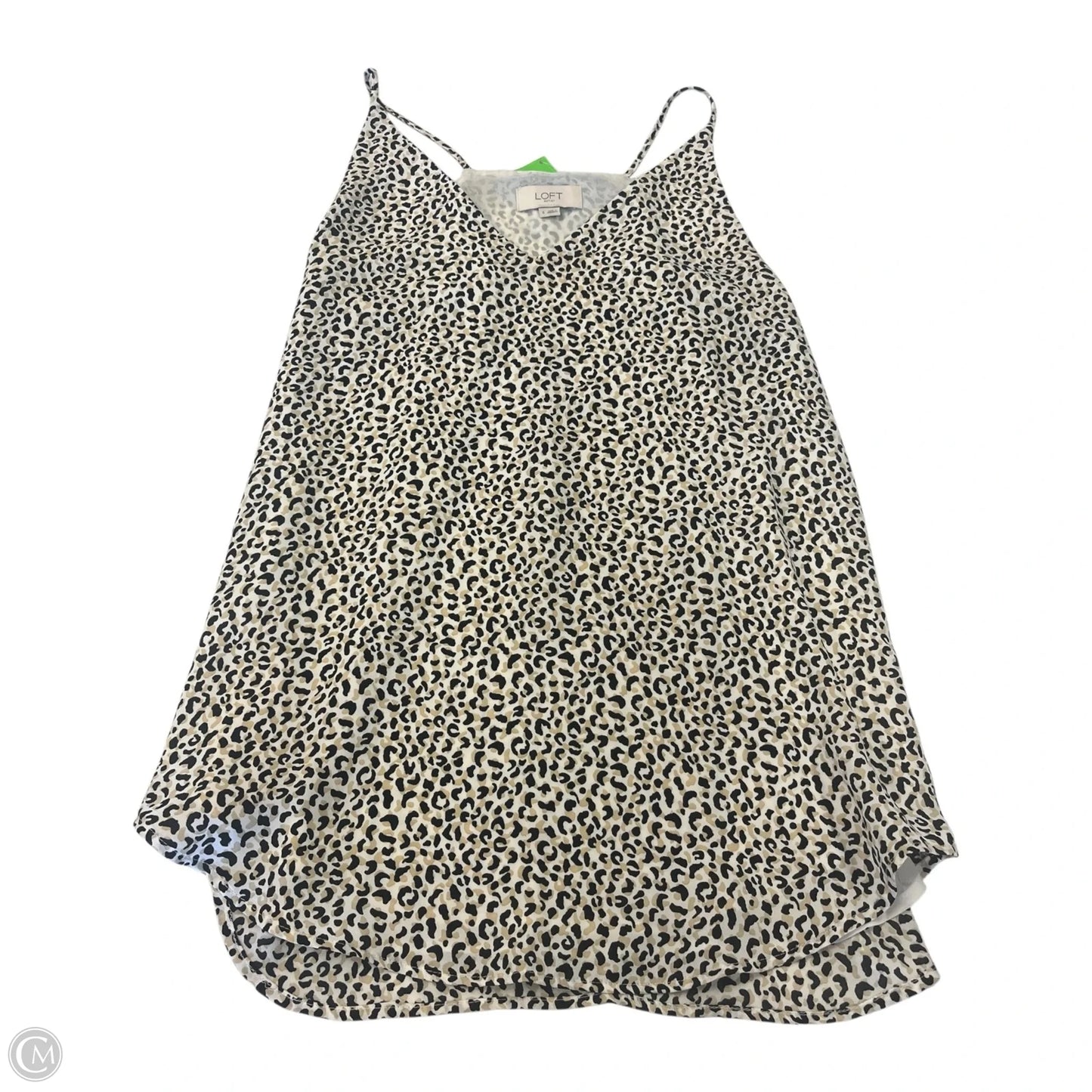 Top Sleeveless By Loft In Leopard Print, Size: S