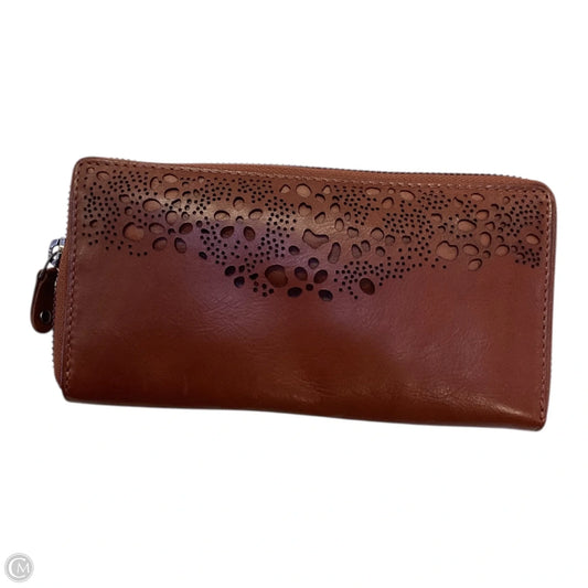 Wallet Leather By Vintage, Size: Medium