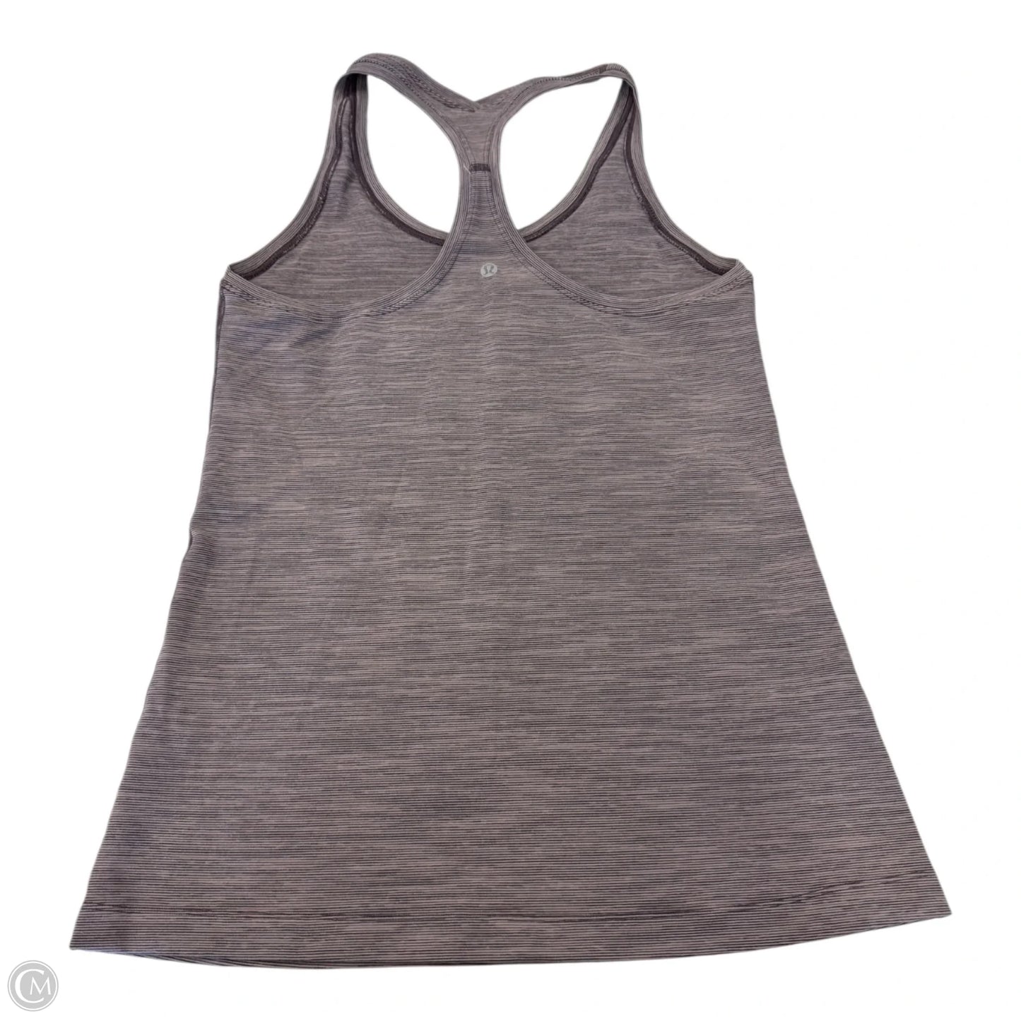 Athletic Tank Top By Lululemon In Striped Pattern, Size: L