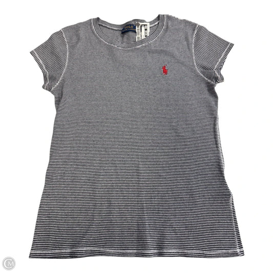 Top Short Sleeve By Polo Ralph Lauren In Striped Pattern, Size: M