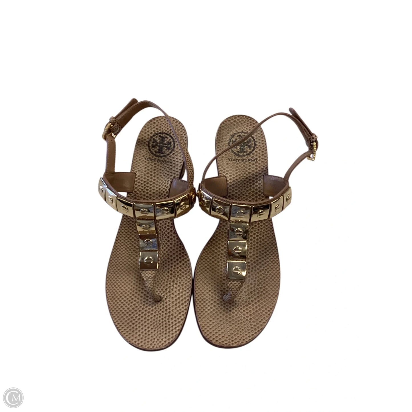 Sandals Designer By Tory Burch In Tan, Size: 8.5