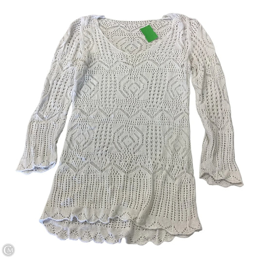 Top Long Sleeve By Clothes Mentor In White, Size: S