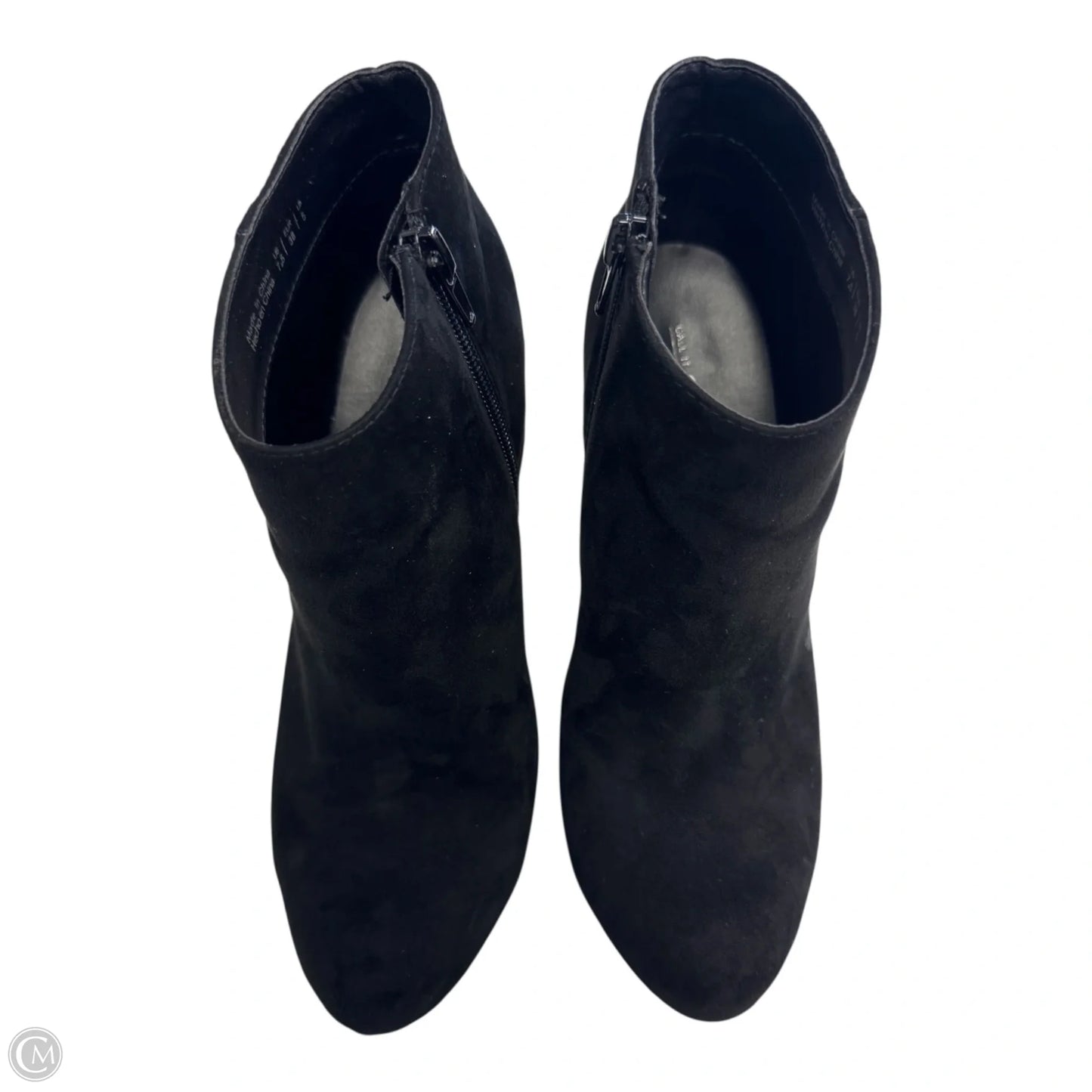 Boots Ankle Heels By Call It Spring In Black, Size: 7.5