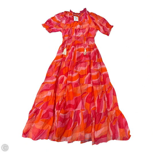 Dress Casual Maxi By Thml In Orange & Pink, Size: Xs