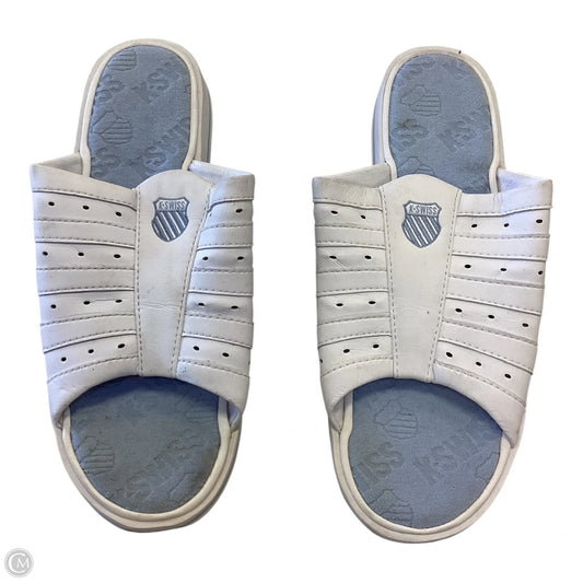 Sandals Flats By K Swiss In Black & White, Size: 8