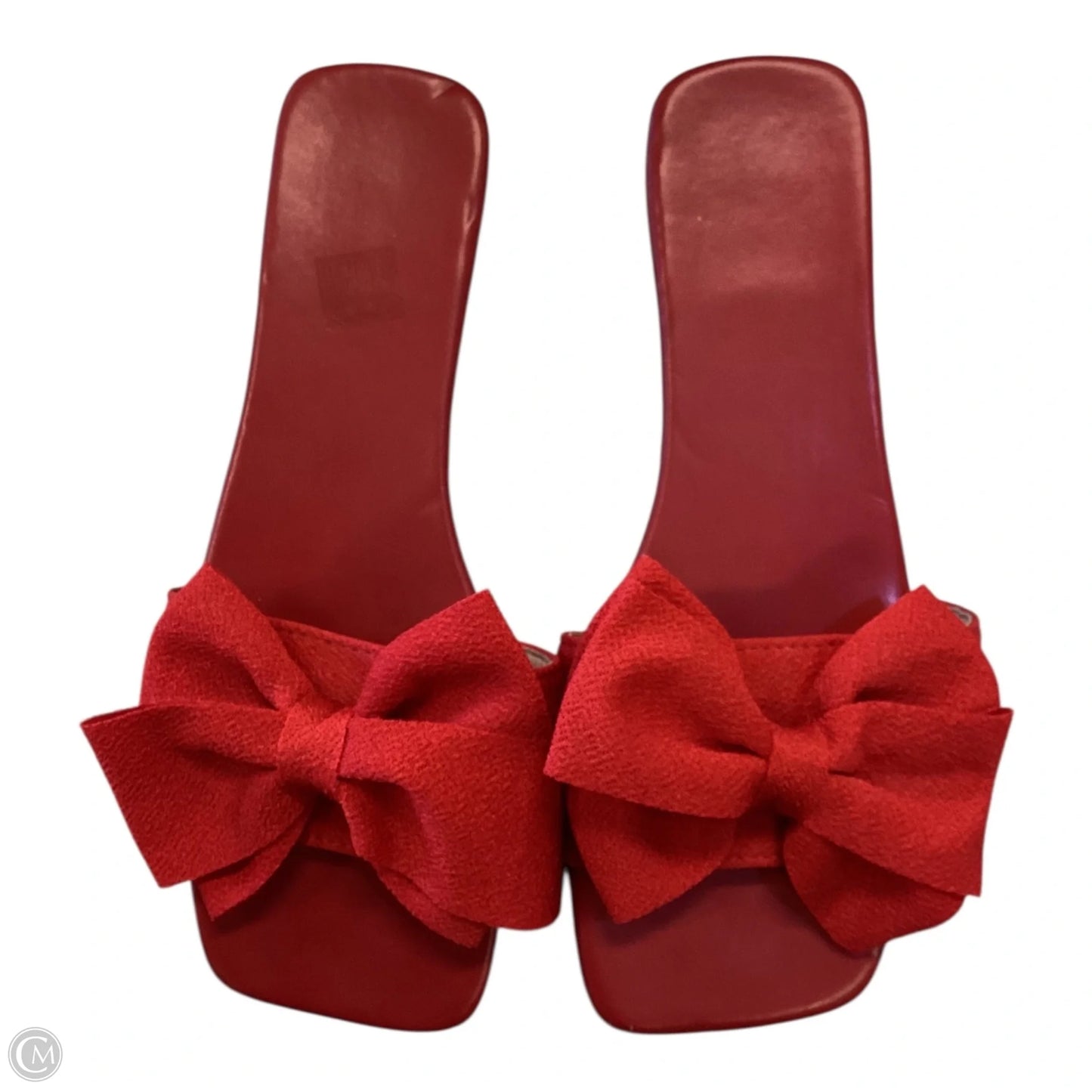 Shoes Flats By Clothes Mentor In Red, Size: 10