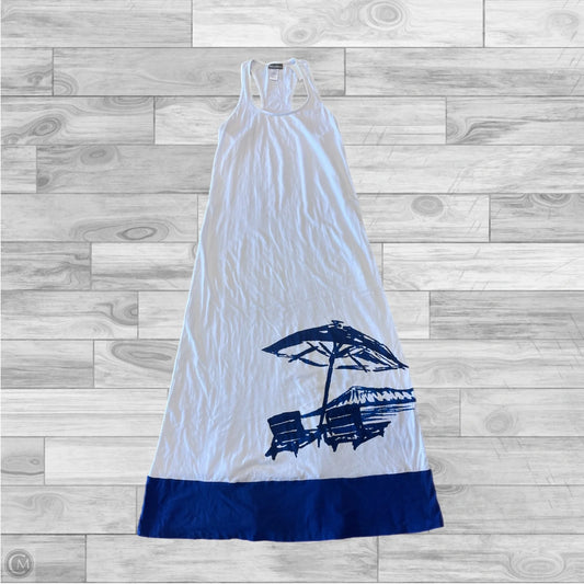 Dress Casual Maxi By Tommy Bahama In Blue & White, Size: Sp
