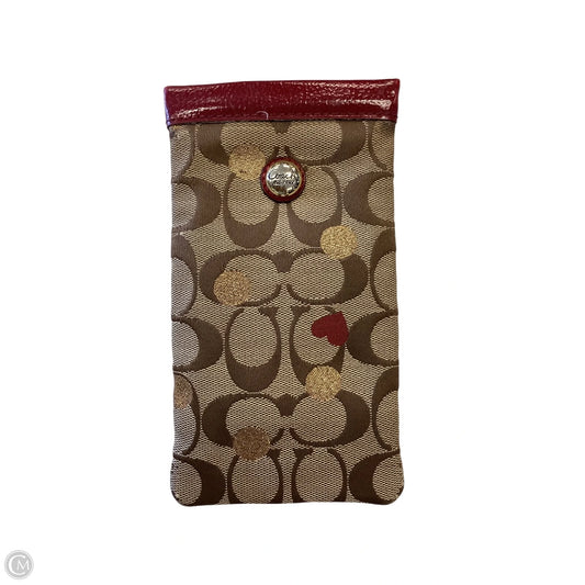 Sunglass Case Designer By Coach, Size: Small