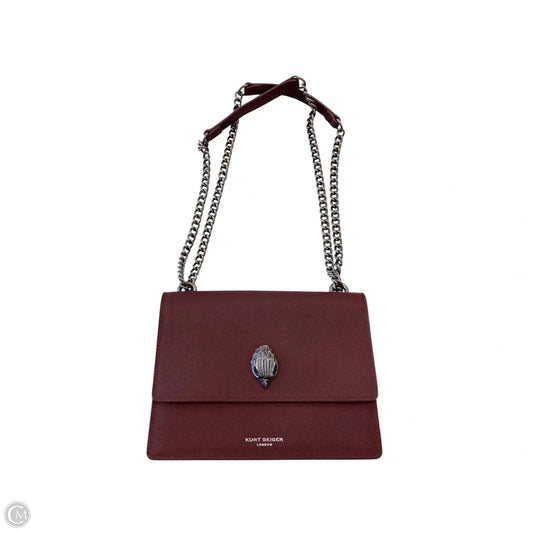 Crossbody Leather By Kurt Geiger London, Size: Small
