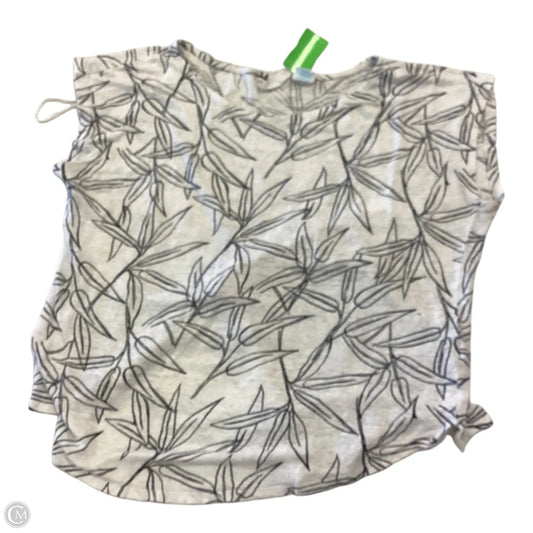 Top Short Sleeve By Cynthia Rowley In Black & Cream, Size: L
