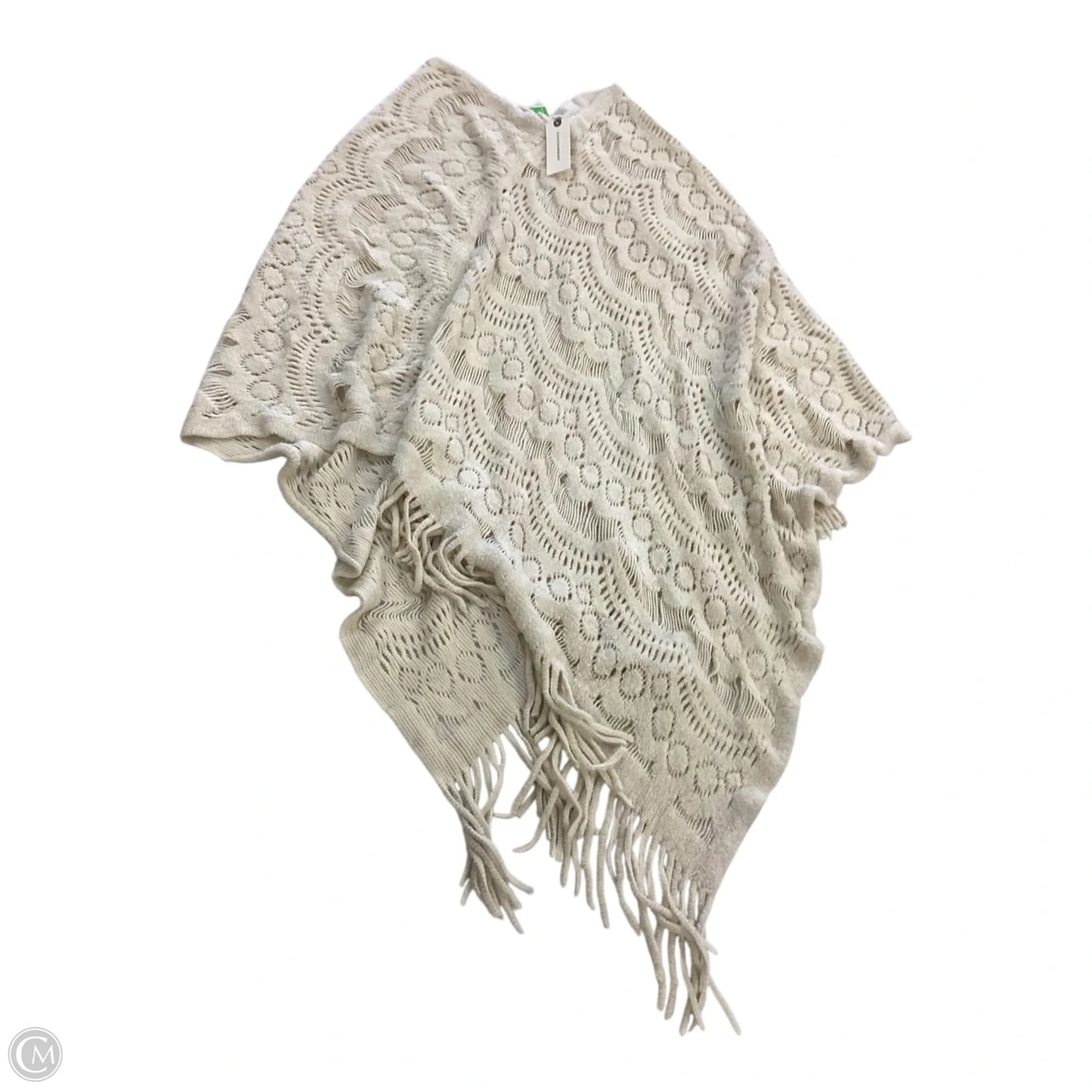 Poncho By Anthropologie In Cream, Size: Osfm