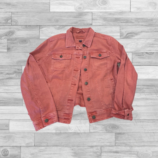 Jacket Denim By Universal Thread In Pink, Size: M
