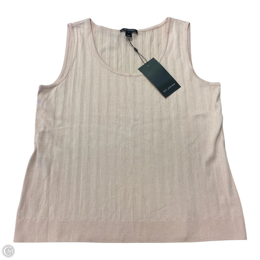 Top Sleeveless Luxury Designer By St John Collection In Pink, Size: Xl