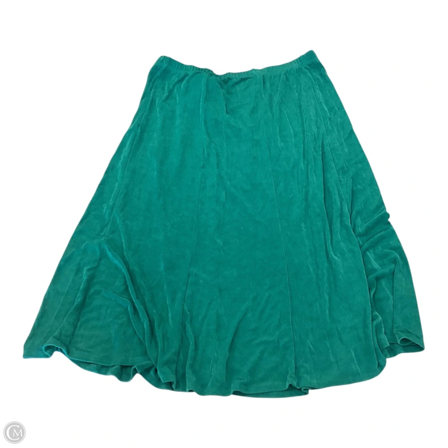 Skirt Midi By Slinky Brand In Green, Size: L