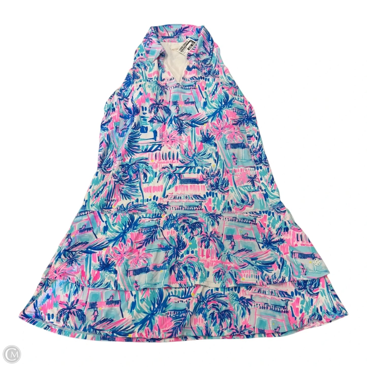Dress Designer By Lilly Pulitzer In Tropical Print, Size: L