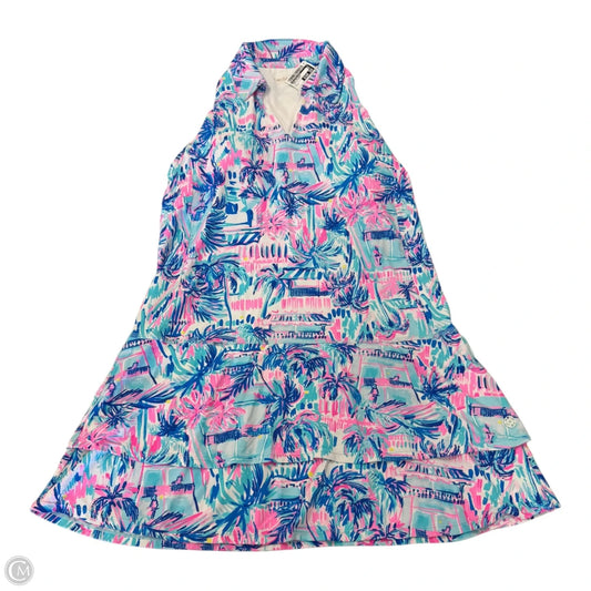 Dress Designer By Lilly Pulitzer In Tropical Print, Size: L