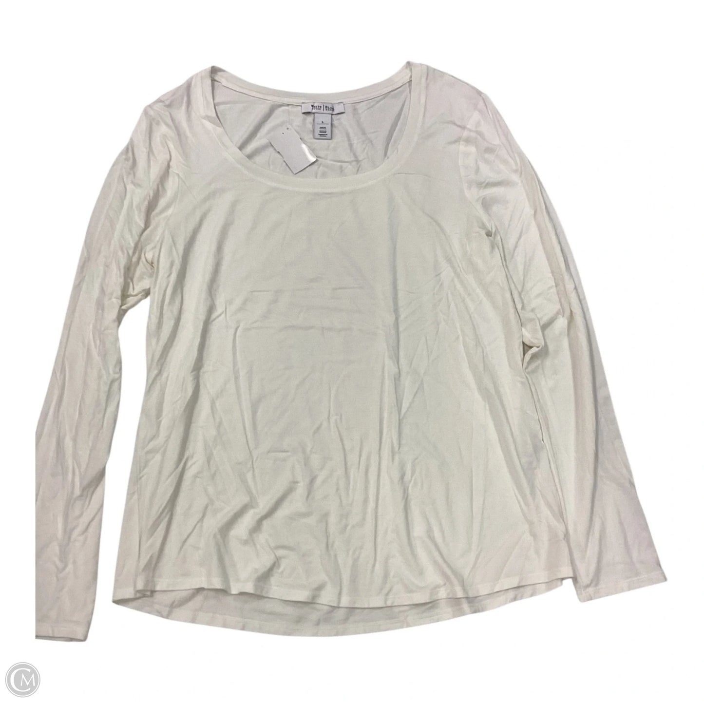 Top Long Sleeve By White House Black Market In White, Size: L