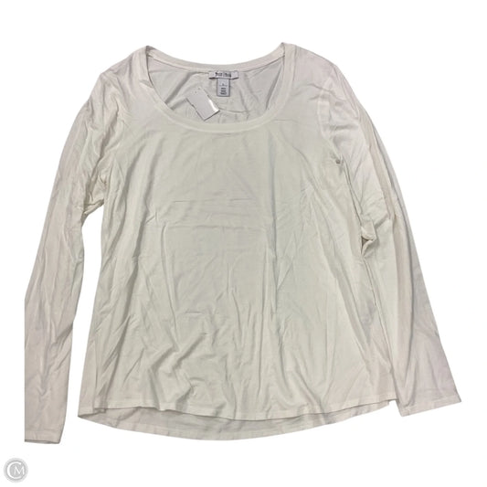 Top Long Sleeve By White House Black Market In White, Size: L