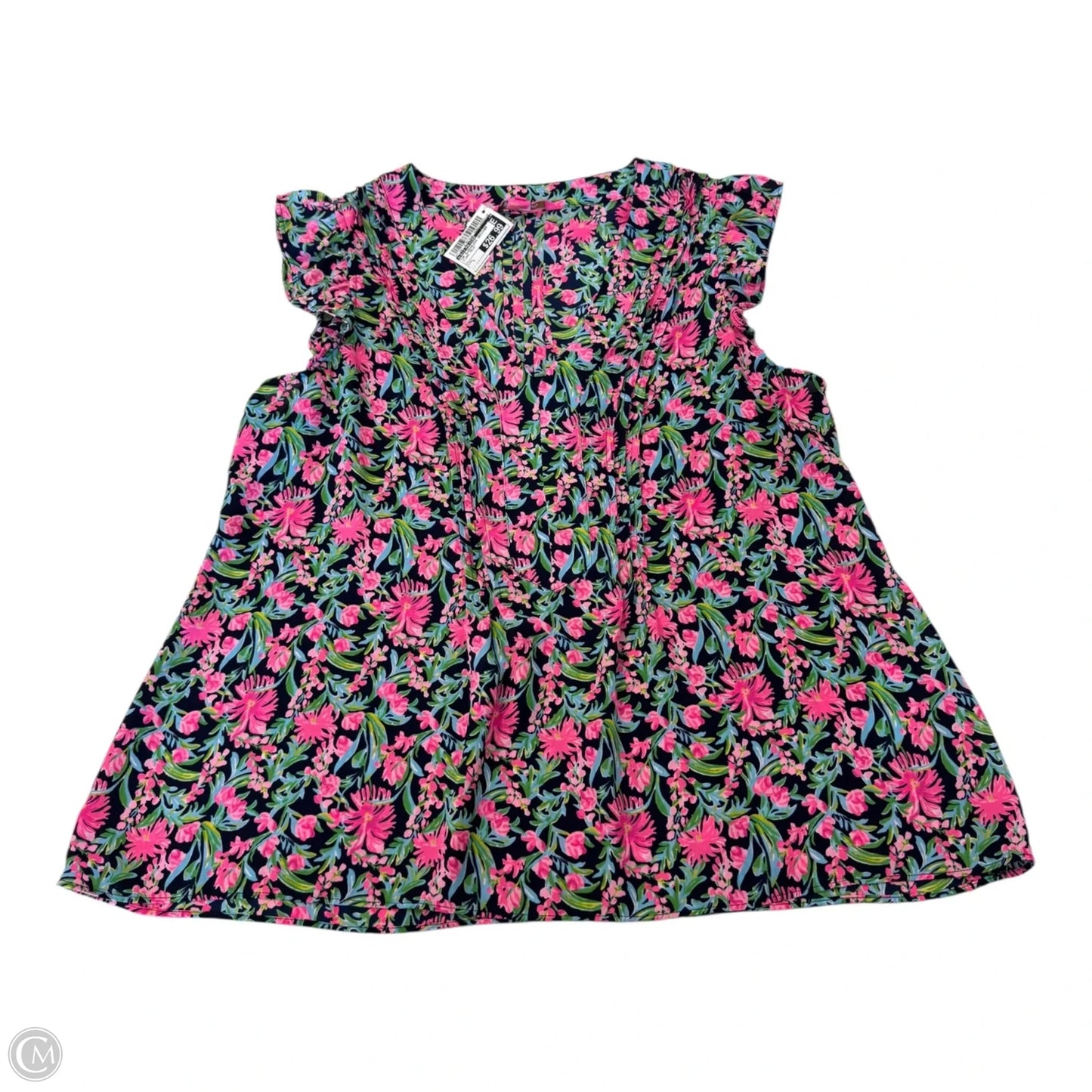 Top Sleeveless Designer By Lilly Pulitzer In Floral Print, Size: L