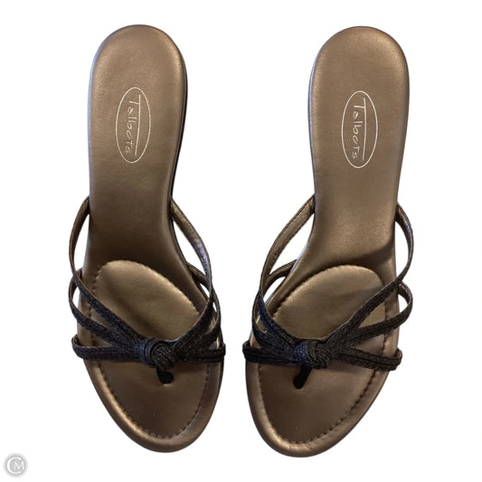 Sandals Heels Kitten By Talbots In Brown, Size: 8.5
