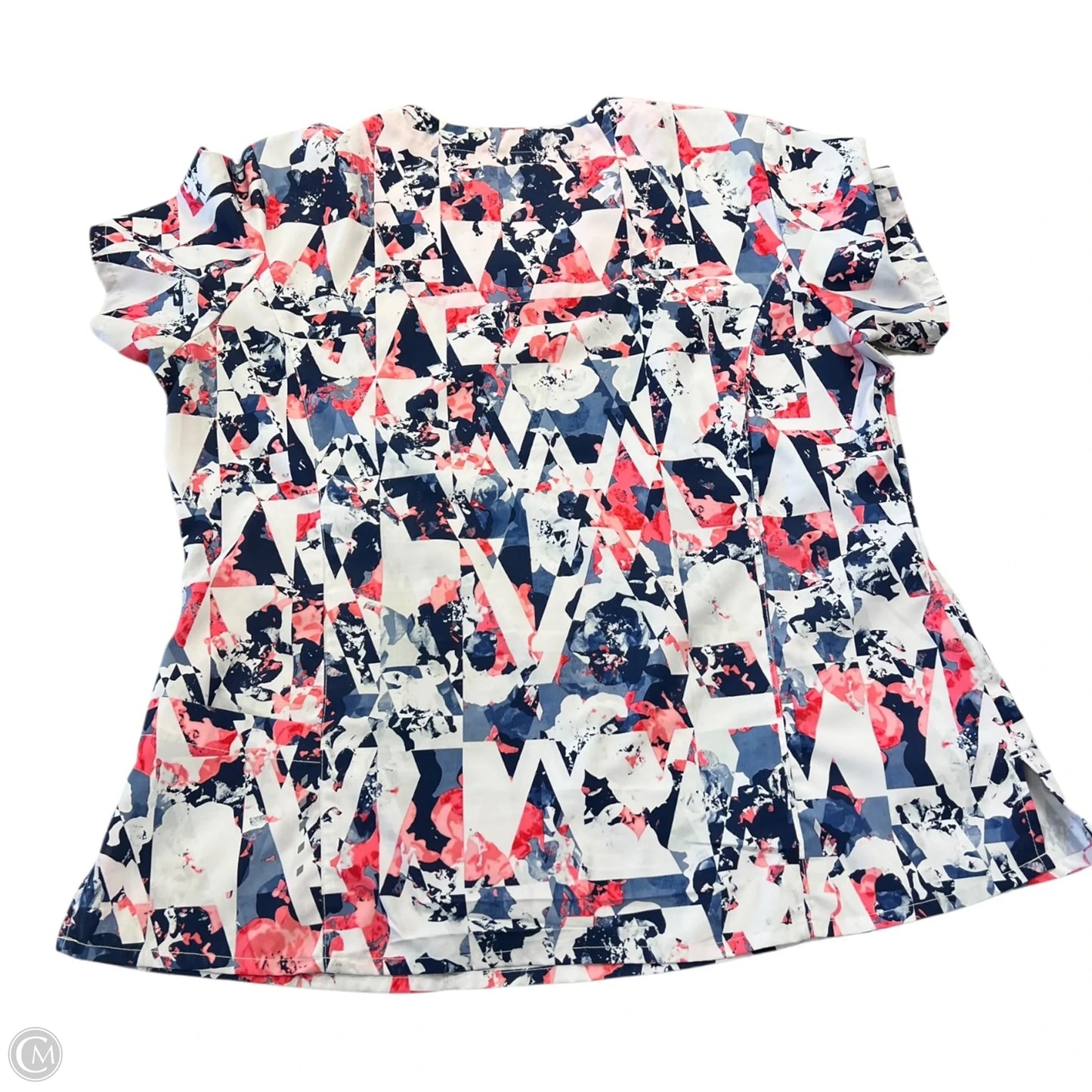 Top Short Sleeve By Clothes Mentor In Blue & Pink, Size: Xl