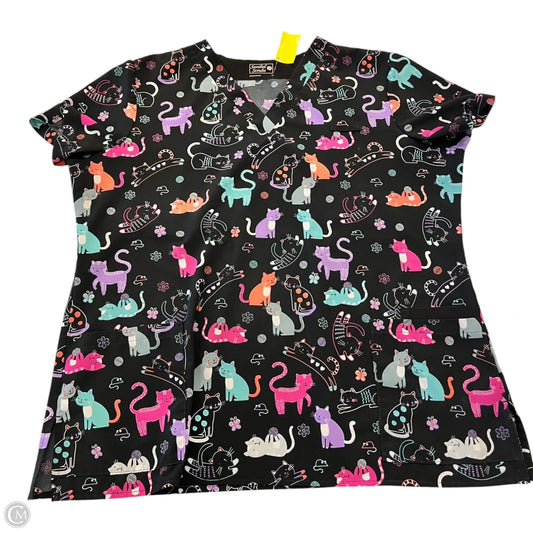 Top Short Sleeve By Clothes Mentor In Multi-colored, Size: L