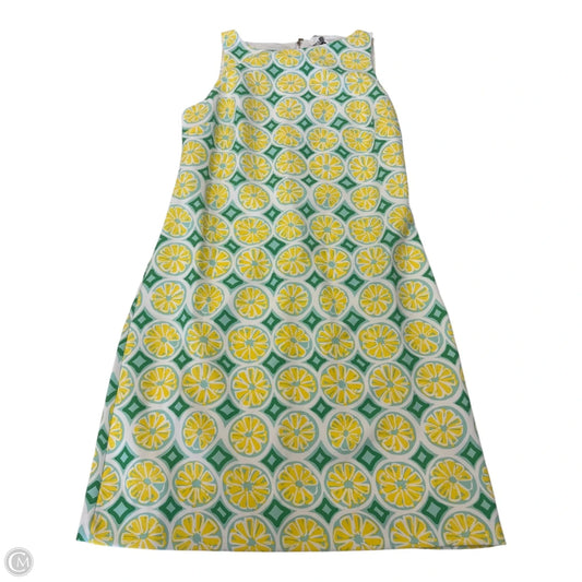 Dress Casual Midi By Sail To Sable In Green & Yellow, Size: S