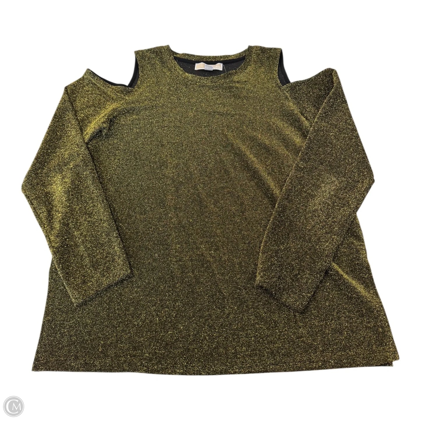 Top Long Sleeve By Michael By Michael Kors In Gold, Size: Xl