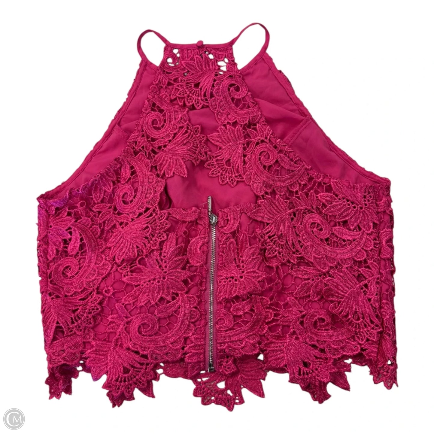 Top Sleeveless By Guess In Pink, Size: S