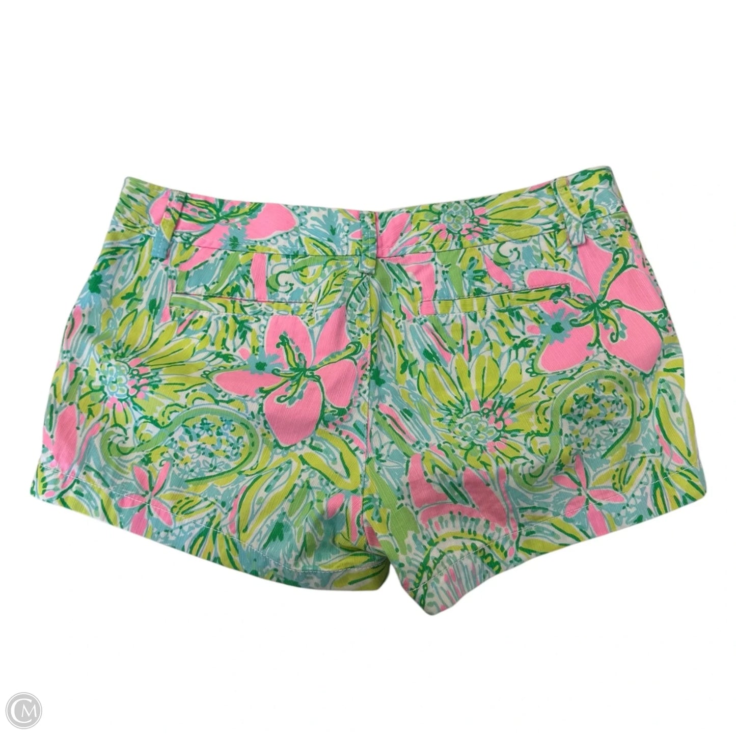 Shorts Designer By Lilly Pulitzer In Green & Pink, Size: 12