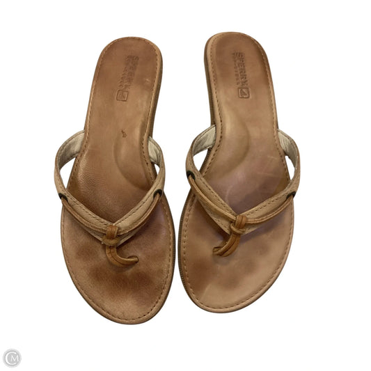 Sandals Flip Flops By Sperry In Tan, Size: 7
