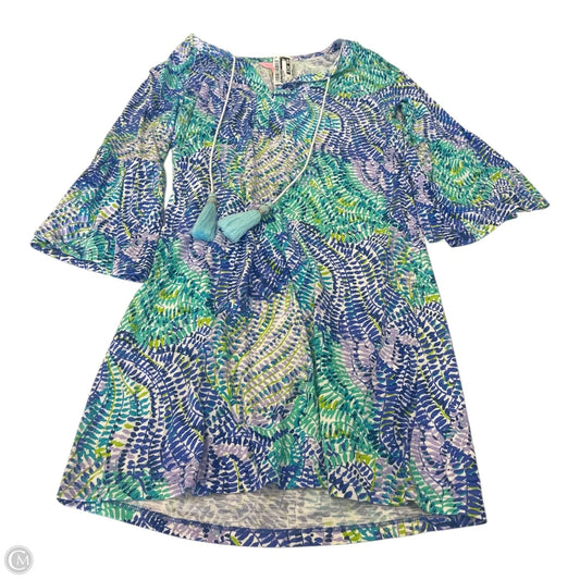 Dress Designer By Lilly Pulitzer In Blue & Green, Size: Xxs