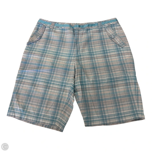 Shorts By Greg Norman In Plaid Pattern, Size: 14
