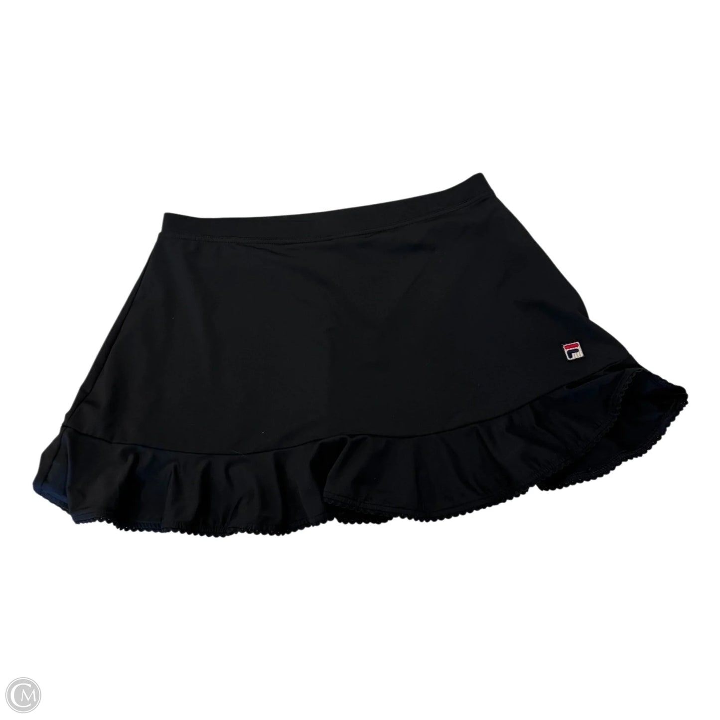 Athletic Skort By Fila In Black, Size: L