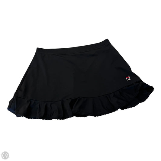 Athletic Skort By Fila In Black, Size: L