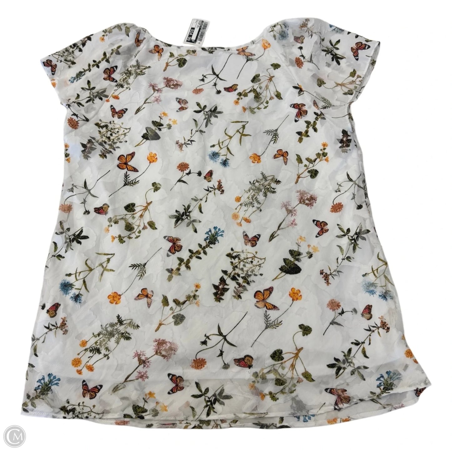 Blouse Short Sleeve By Tamara H In Animal Print, Size: L