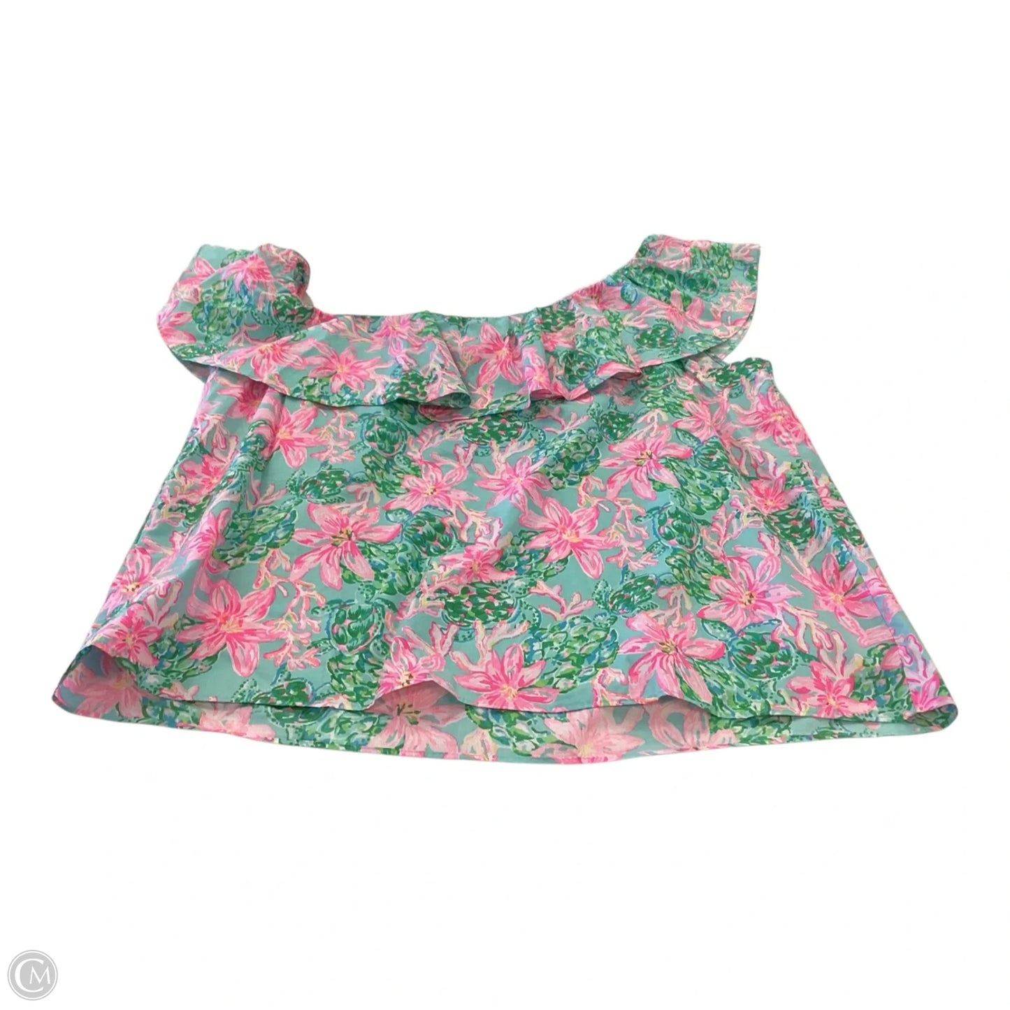 Top Sleeveless Designer By Lilly Pulitzer In Floral Print, Size: Xl