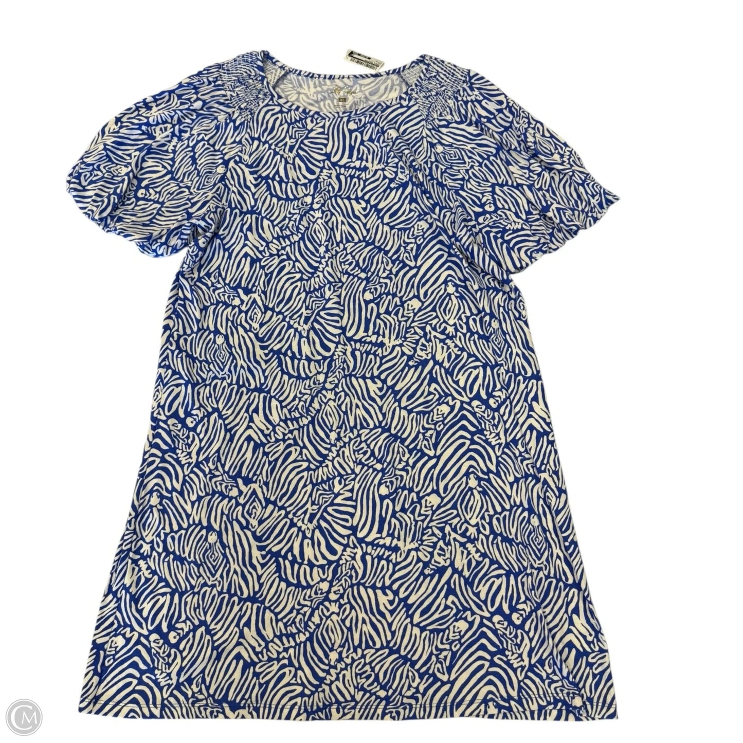 Dress Designer By Lilly Pulitzer In Blue & White, Size: Xl