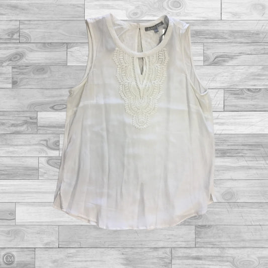 Top Sleeveless By Daniel Rainn In White, Size: Mp